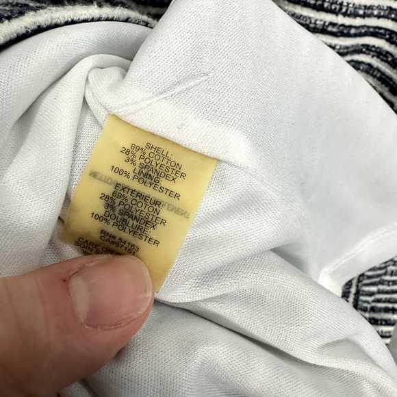 Ivanka Trump Fit & Flare Dress Womens 8 Blue Striped Nautical Old Money Preppy - Picture 5 of 6